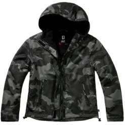 Branditer Shop -Branditer Shop 33113 4BranditLadiesWindbreakerFrontZipDarkCamo 001 1