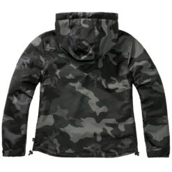 Brandit Ladies Windbreaker Front Zip Dark Camo -Branditer Shop 33113 4BranditLadiesWindbreakerFrontZipDarkCamo 002