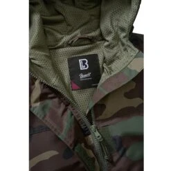 Brandit Ladies Summer Windbreaker Frontzip Woodland -Branditer Shop 33114 10 Brandit Ladies Summer Windbreaker frontzip Woodland 04