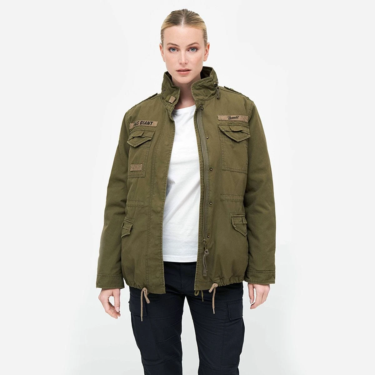 Brandit Ladies M65 Giant Jacket Olive 5 Brandit Ladies M65 Giant Jacket Olive - Image 3