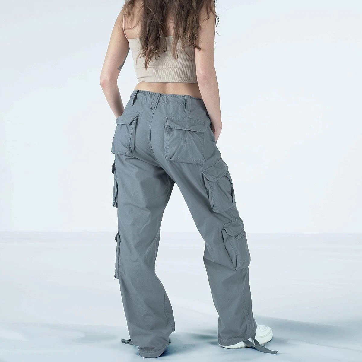 Surplus Ladies Airborne Vintage Trousers Grey - Image 3