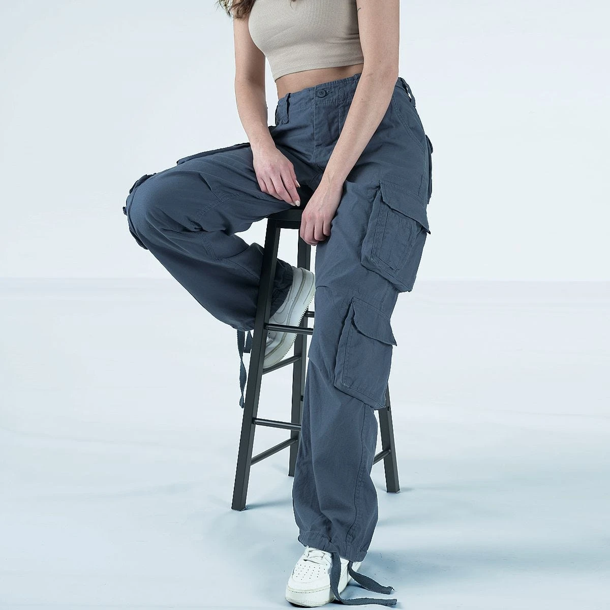 Surplus Ladies Airborne Vintage Trousers Navy - Image 4