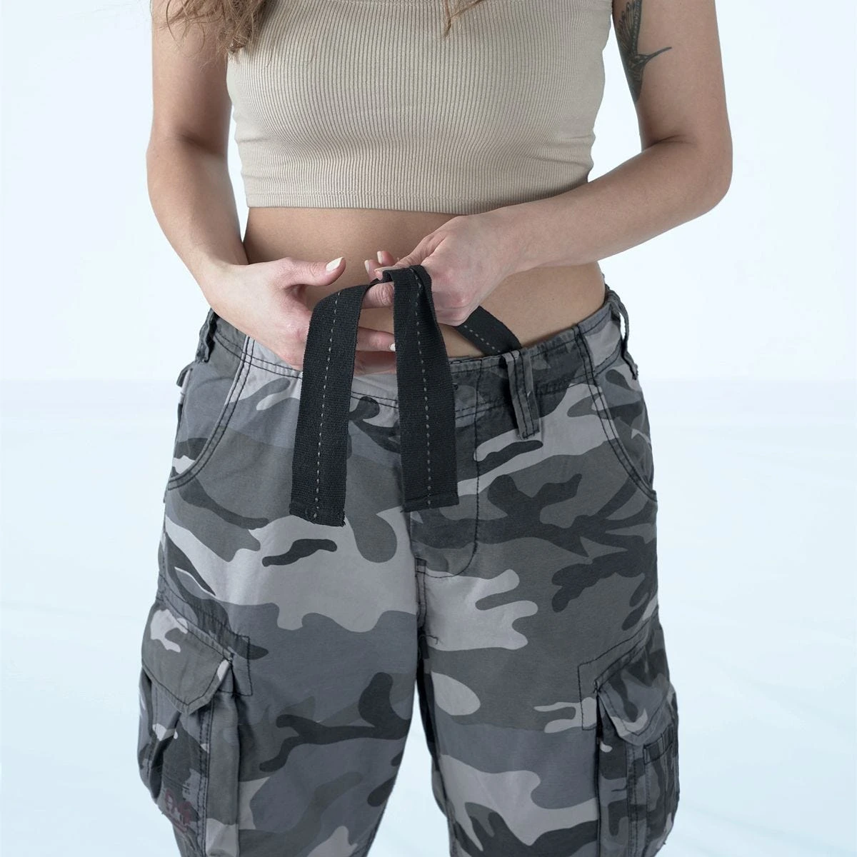 Surplus Ladies Airborne Vintage Trousers Night Camo - Image 3