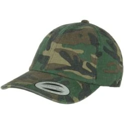 YP Low Profile Camo Washed Cap Woodland -Branditer Shop YP low profile camo washed cap woodland 003