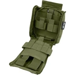 Mil-Tec Individual First Aid Kit Laser Cut Pouch Olive -Branditer Shop mil tec ifak medic pouch laser cut olive 4
